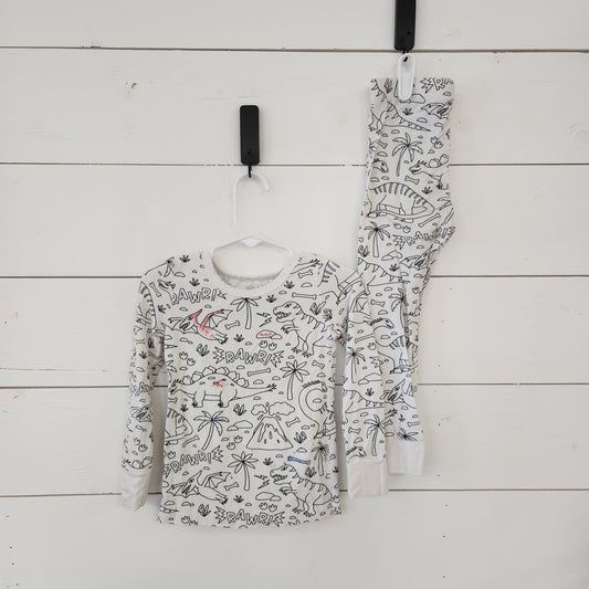 Size 2t | Caden Lane Color Me Pajama Set *some colored