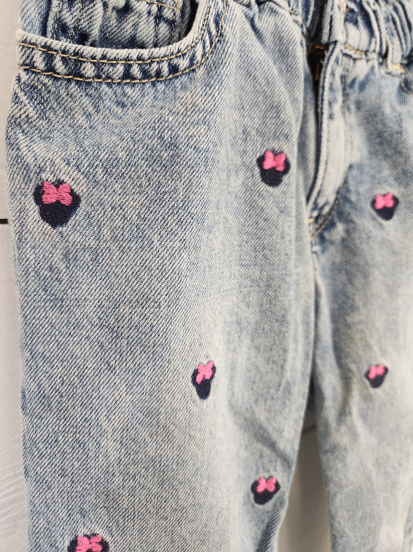 Size 4t | Gap Minnie Mouse Embroidered Paper Bag Jeans