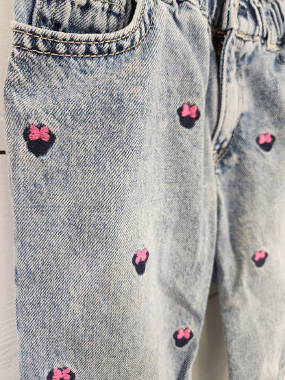Size 4t | Gap Minnie Mouse Embroidered Paper Bag Jeans
