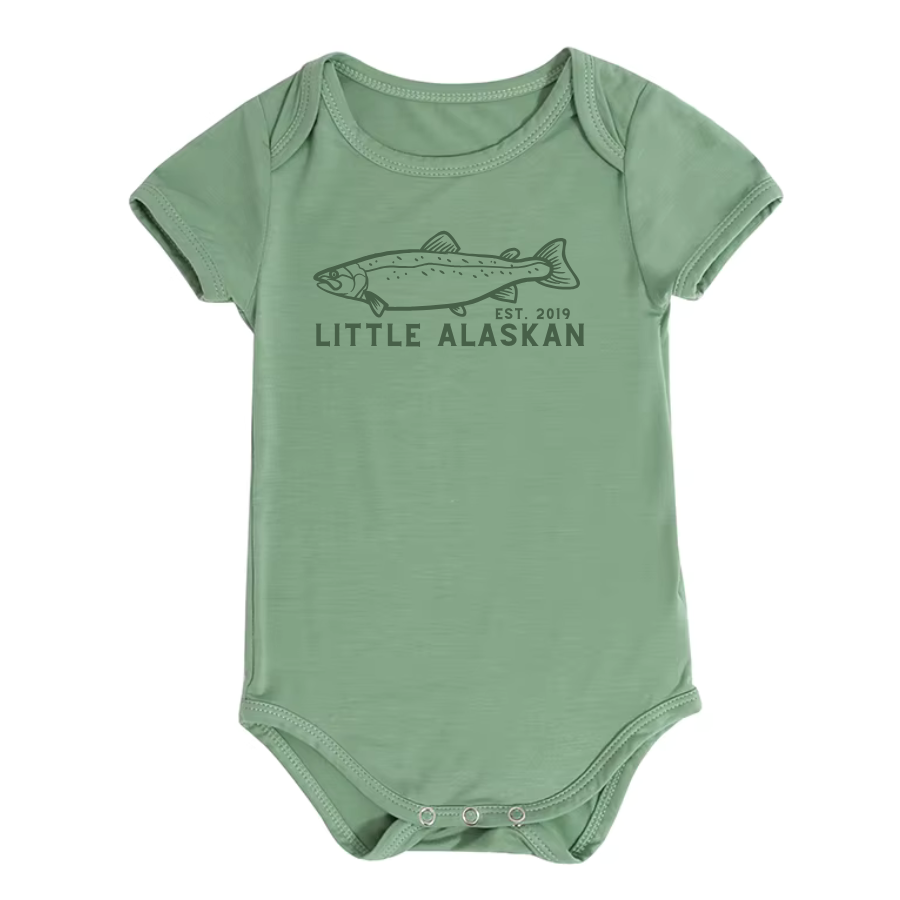 Little Alaskan Bodysuit | Salmon