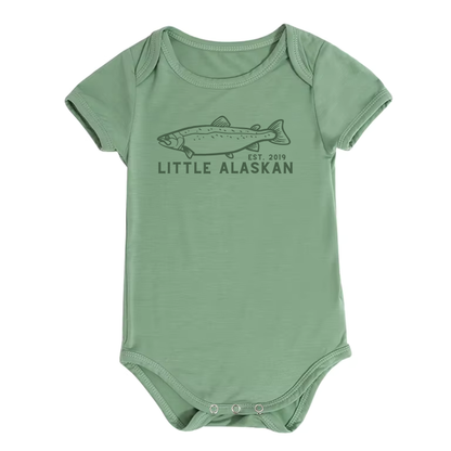 Little Alaskan Bodysuit | Salmon