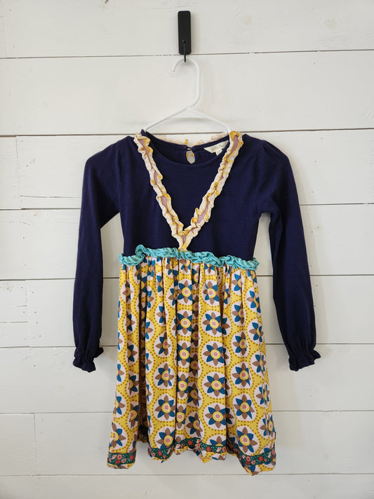 Size 8 | Matilda Jane Navy & Floral Dress
