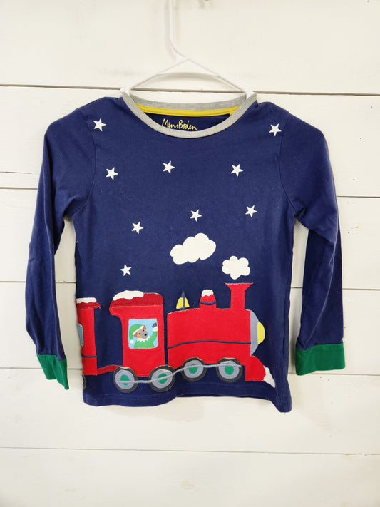 Size 7-8 | Mini Boden Train Shirt