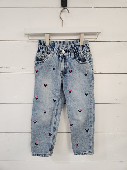Size 4t | Gap Minnie Mouse Embroidered Paper Bag Jeans