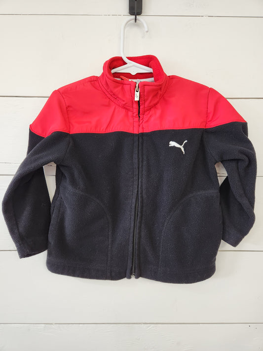 Size 2t | Puma Zip-Up - Black/Red