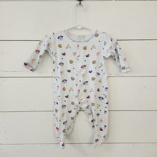 Size 3-6m | Kissy Kissy Baseball Footie