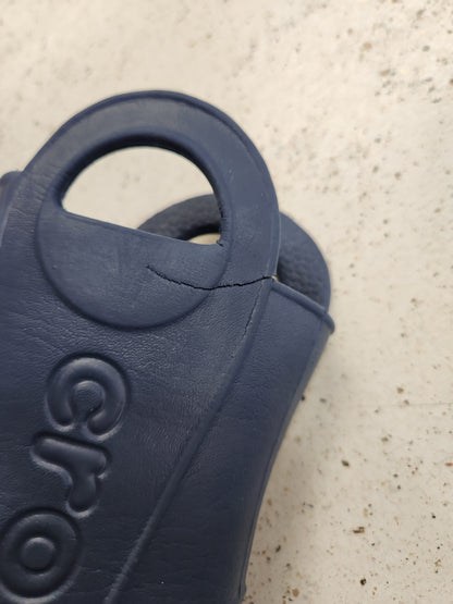 Size 6 | Crocs Navy Boots *tear