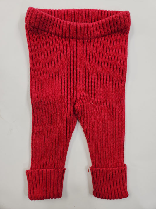 Size 3-6m | Hanna Andersson Red Knit Pants