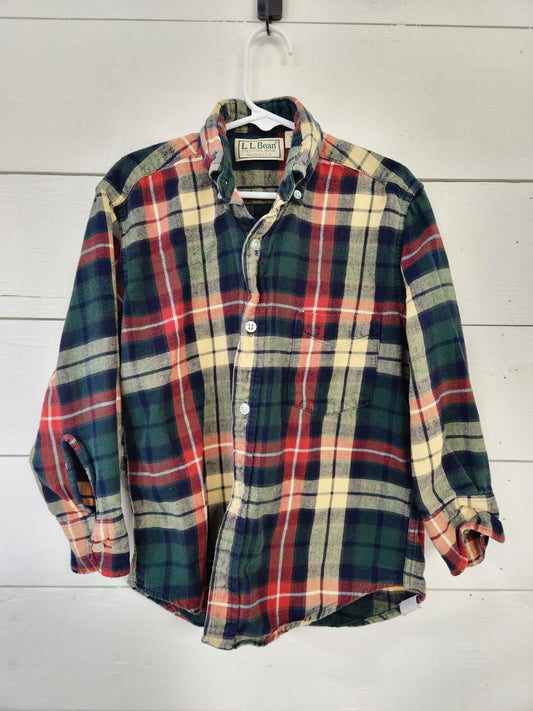 Size 6 | L. L.Bean Plaid Button Down Shirt