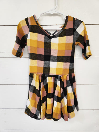 Size 2t | DotDotSmile Butter Soft Plaid Dress