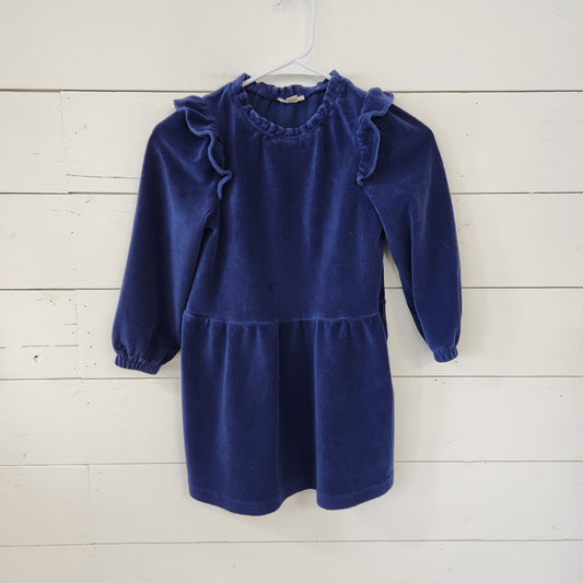 Size 7 | Crewcuts Navy Corduroy Dress *stains