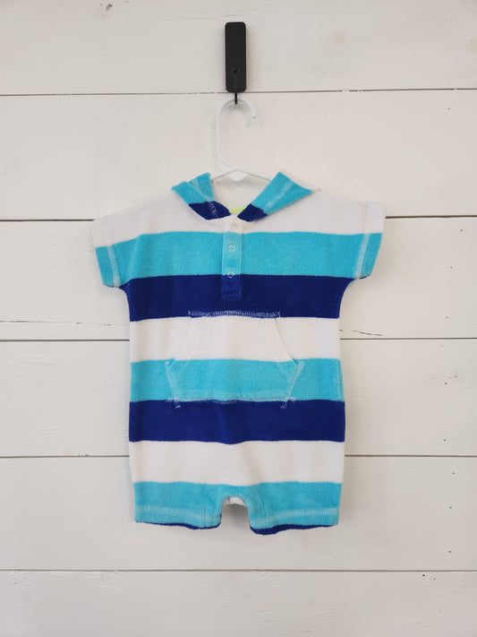 Size 3-6m | Gap Hooded Striped Romper