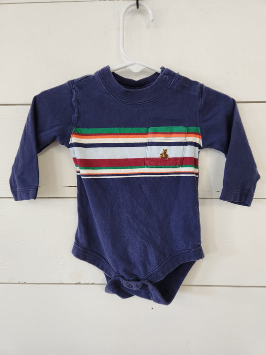 Size 3-6m | Gap Navy Striped Bodysuit