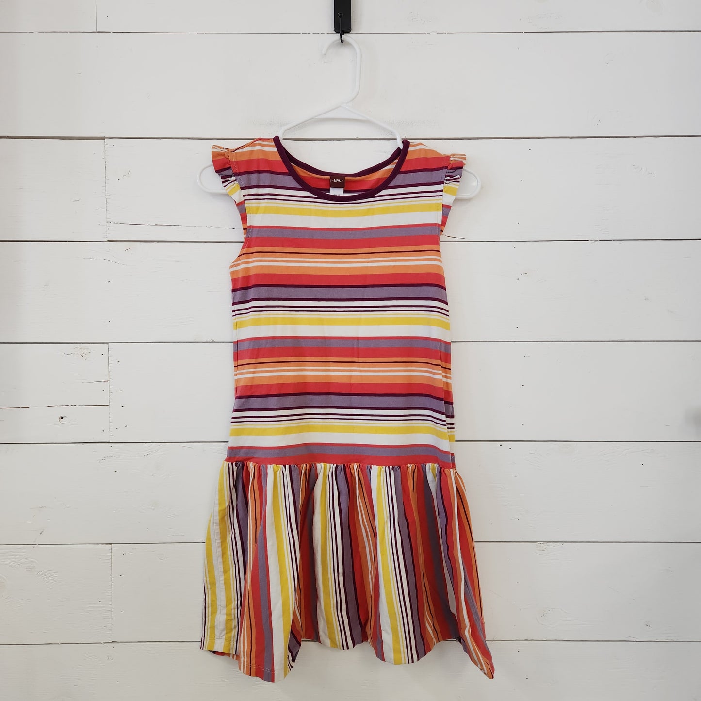 Size 12 | Tea Orange Striped Dress