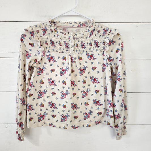 Size 9-10 | Mini Boden Smocked Shirt