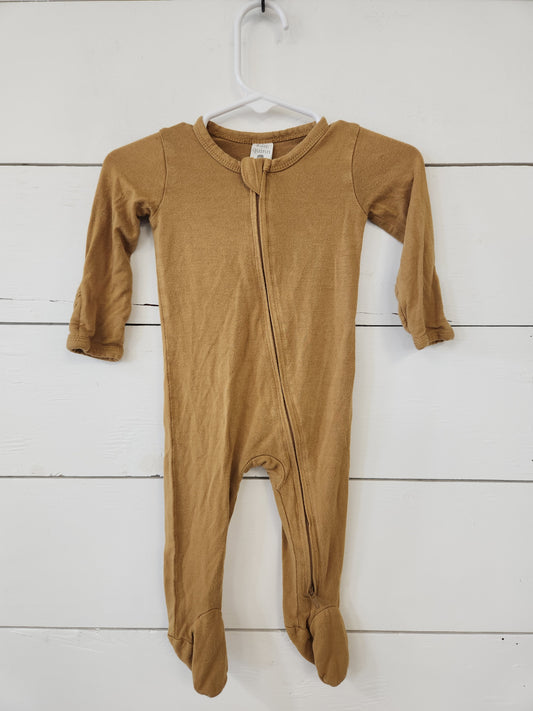 Size 0-3m | Kate Quinn Mustard Brown Footie