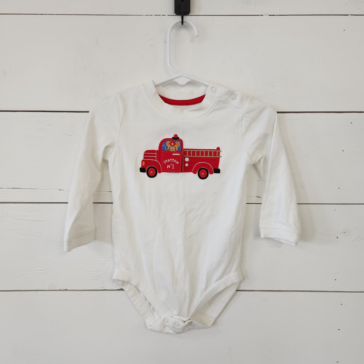 Size 12-18m | Gymboree Firetruck Bodysuit