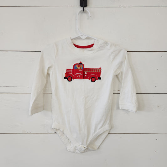 Size 12-18m | Gymboree Firetruck Bodysuit