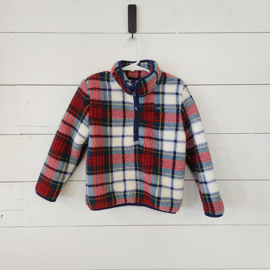 Size 3t | Vineyard Vines Fleece Plaid 1/4 Zip