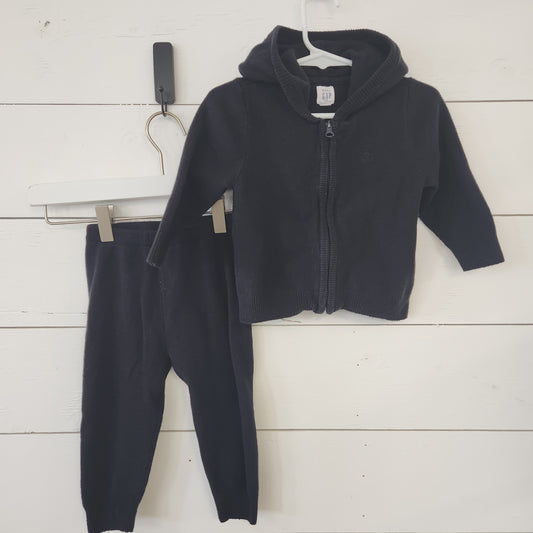 Size 12-18m | GAP Zip-Up Sweater Set