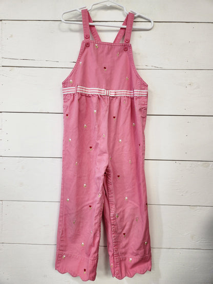 Size 3t | Gymboree Scalloped Hem Pink Overalls