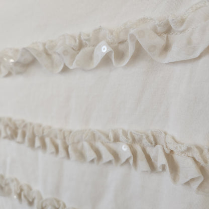 Size 6-7 | Gap Cream Ruffled Shirt