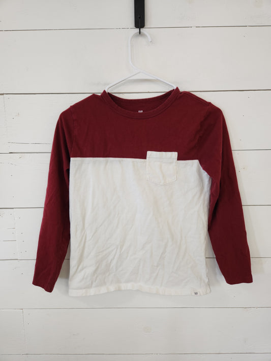Size L | Gap Red & White Pocket Longsleeve