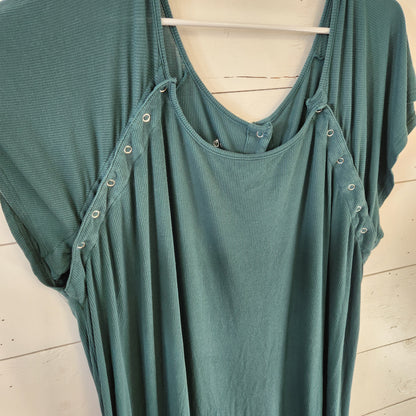 Size L/XL | Three Little Tots Ribbed Labor and Delivery Gown