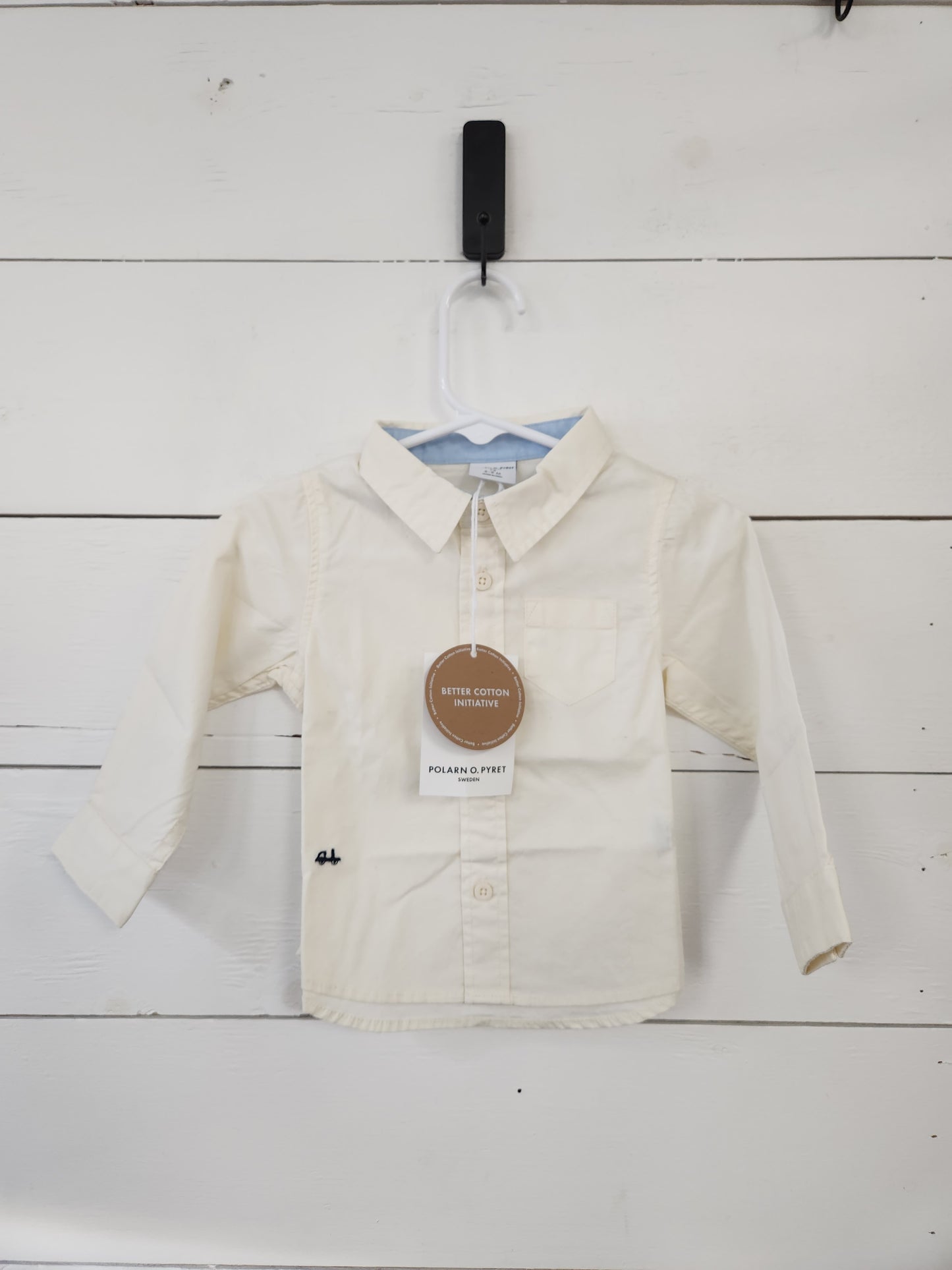 Size 6-9m | Polarn O. Pyret Linen Buttondown NWT