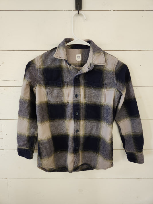 Size M | Gap Navy & Grey Flannel