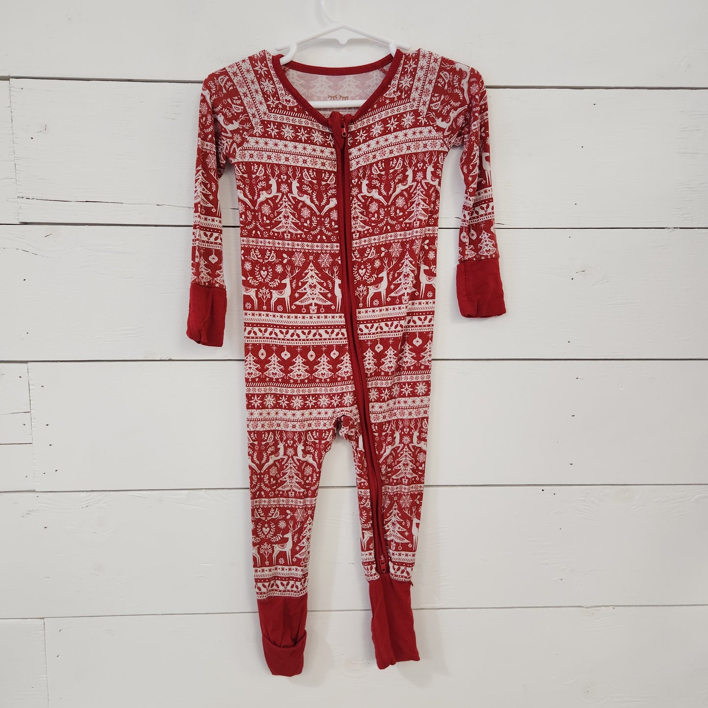 Size 6-12m | Little Sleepies Christmas Zippy