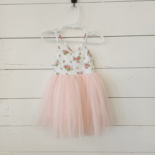 Size 2t | Flofallzique Floral & Tulle Dress