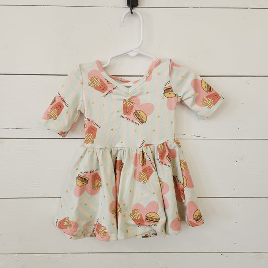 Size 12-24m | Dot Dot Smile Burger & Fries Dress