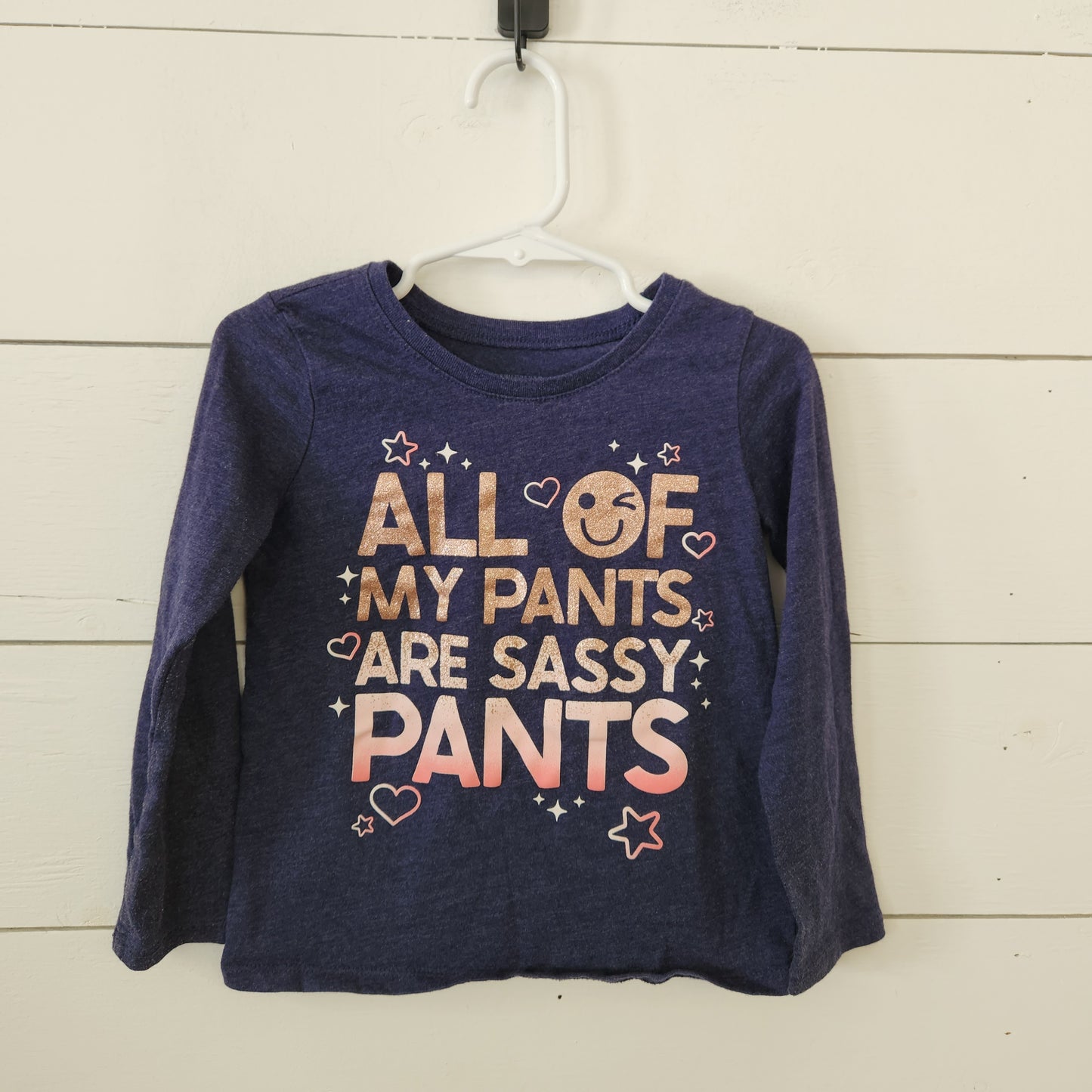 Size 4t | Place Sassy Pants Navy Longsleeve