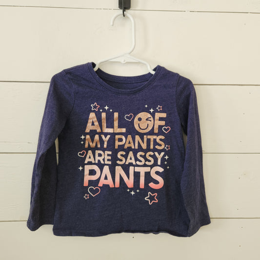 Size 4t | Place Sassy Pants Navy Longsleeve