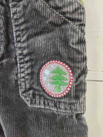 Size 6m | Osh Kosh Corduroy Pull-On Pants w/ Tree Patch