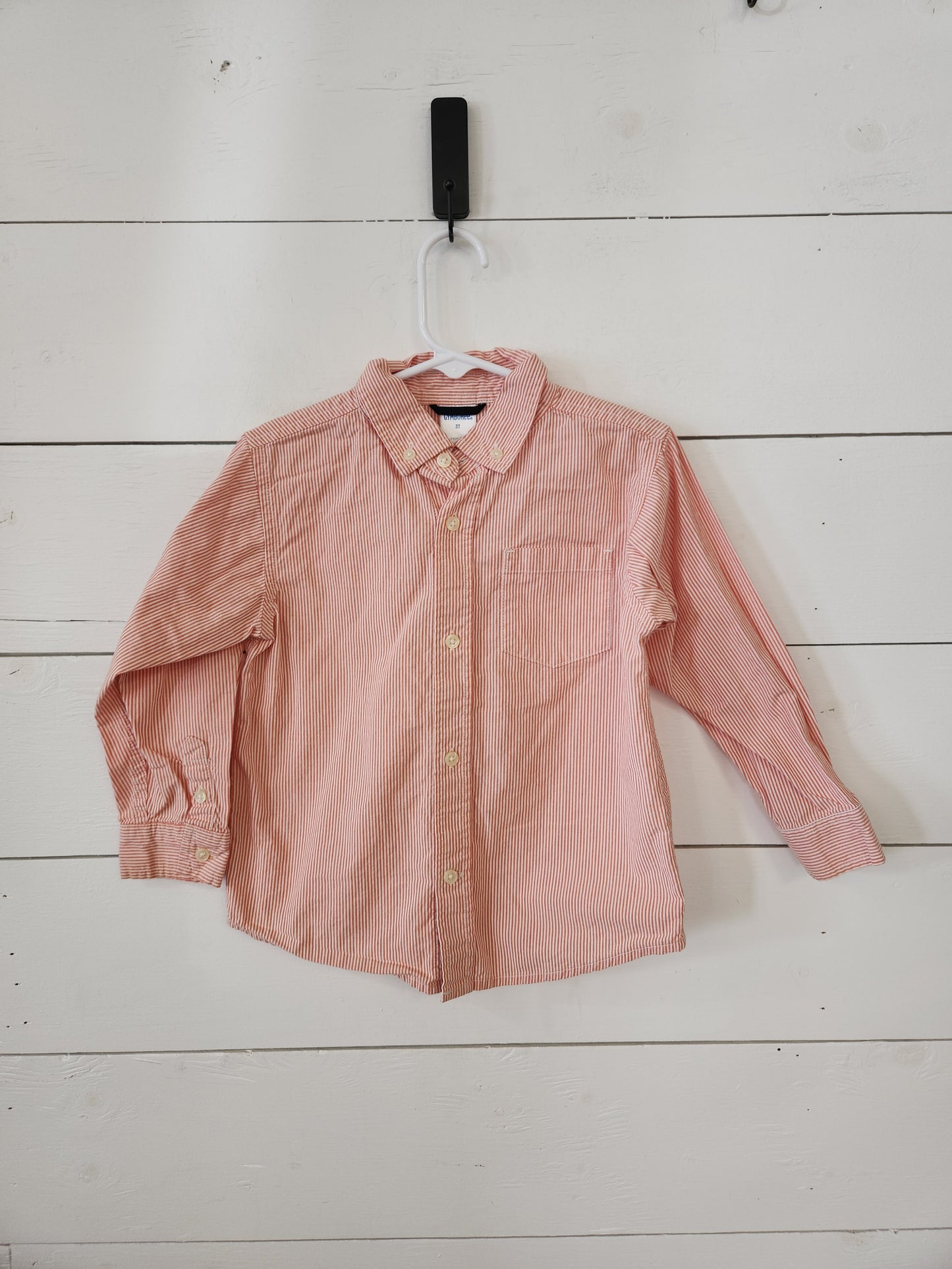 Size 3t | Gymboree Orange Striped Button Down