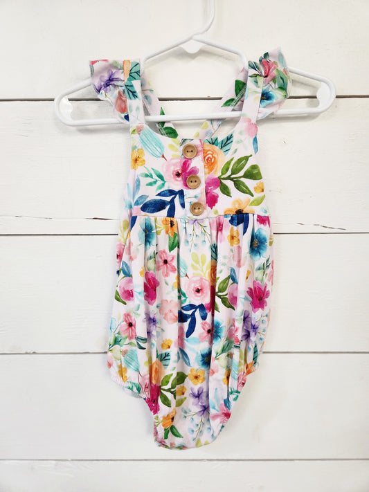 Size 6-12m | Snugglebums Floral Sleeveless Romper