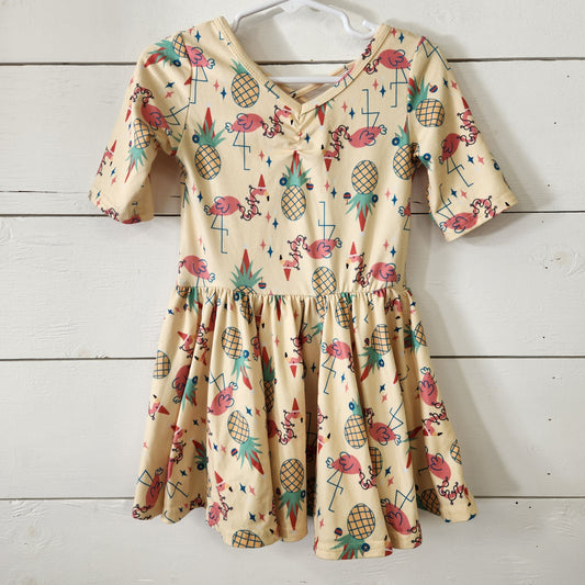 Size 2t | DotDotSmile Christmas flamingo dress