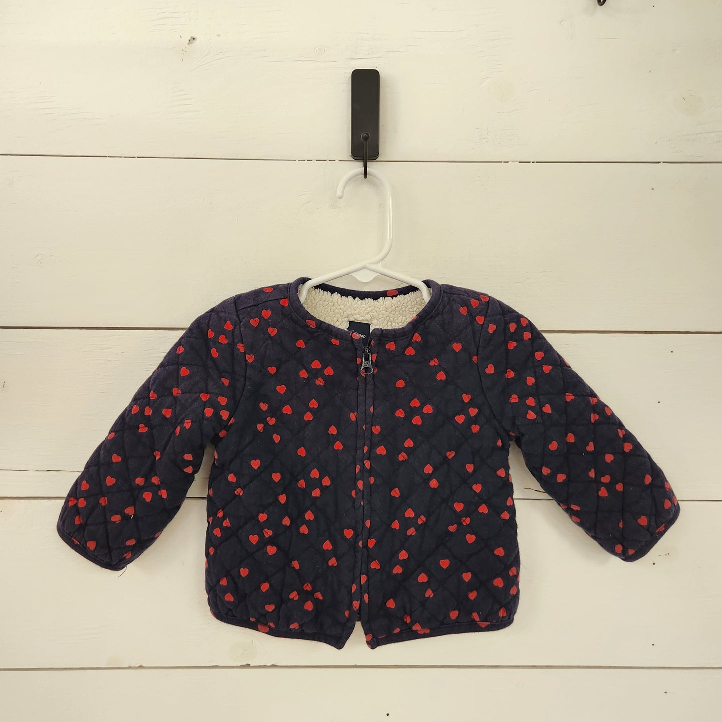 Size 6-12m | Gap Sherpa Lined Zip Up Sweater