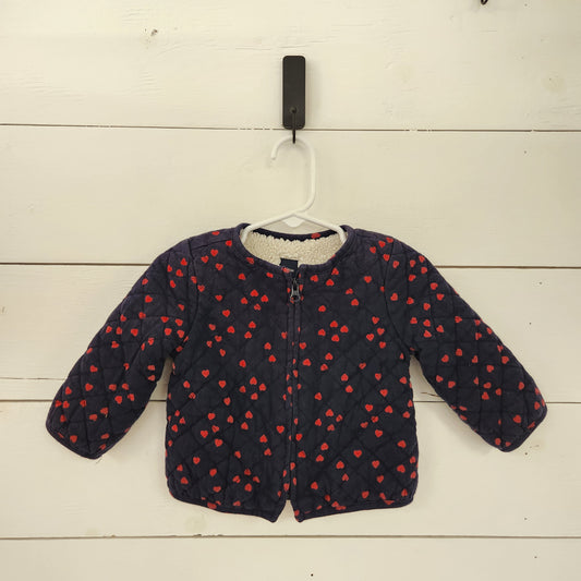 Size 6-12m | Gap Sherpa Lined Zip Up Sweater