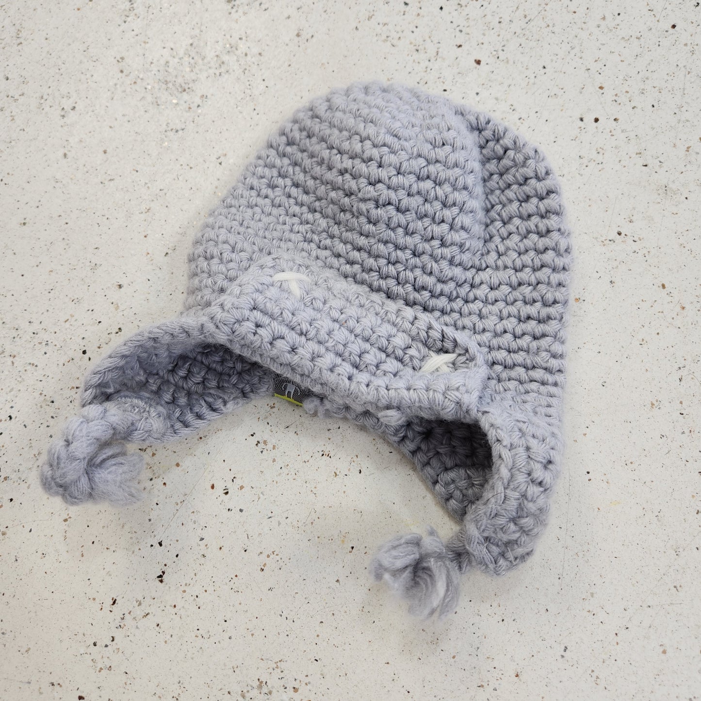 Size 12m | Smart Wool Grey Baby Hat
