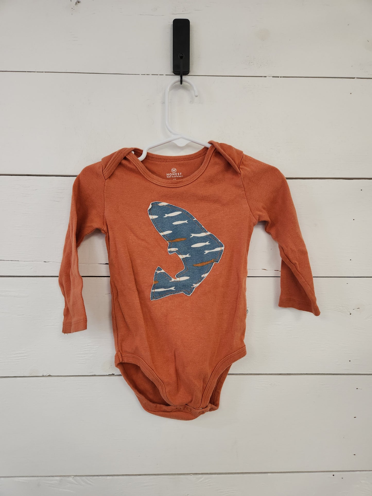 Size 12m | Honest Orange Fish Bodysuit