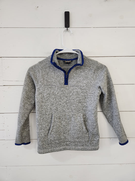 Size 8 | Land's End Heathered Grey 1/4 Zip