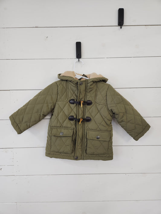 Size 18m | Perry Ellis Boy Green Quilted Coat