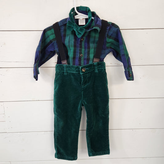 Size 9-12m | Gymboree Plaid 3 pc Set