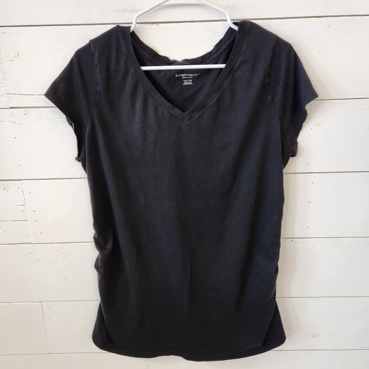Size XXL | Liz Lange Black Maternity Shirt
