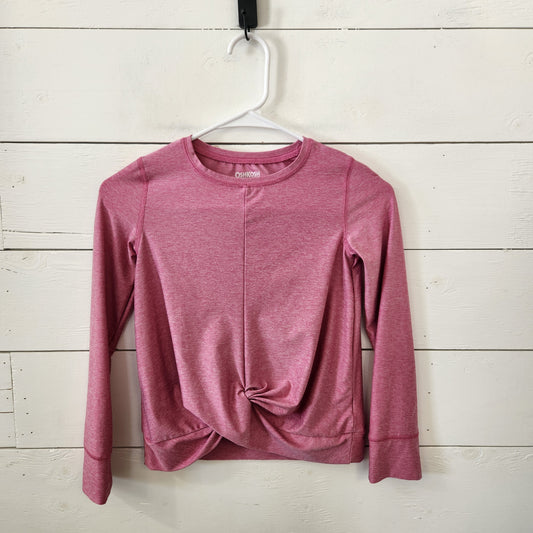 Size 8 | Osh Kosh Pink Cross Front Longsleeve