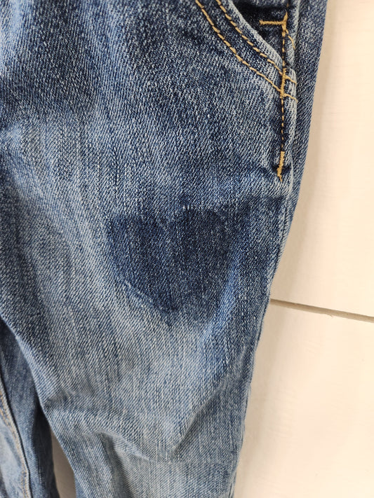 Size 2t | Gap Faded Heart Overalls