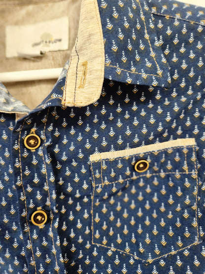 Size 2t | Craft + Flow Button Down Short Sleeve Shirt